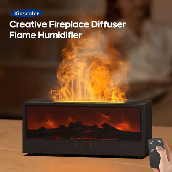 Humidificador Creativo con Simulación de Chimenea