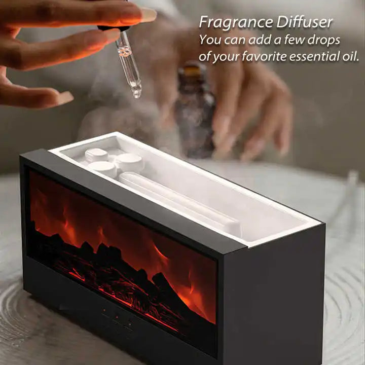 Humidificador Creativo con Simulación de Chimenea