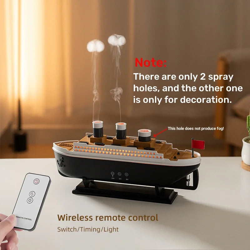 Humificador de Aire modelo barco Titanic